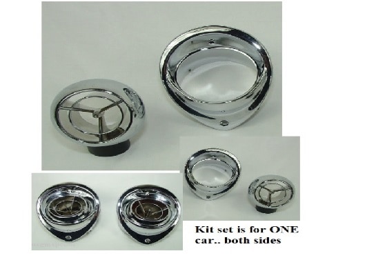 Dash vent set: 64-65 A body AC:  GTO/Chevelle/ElC